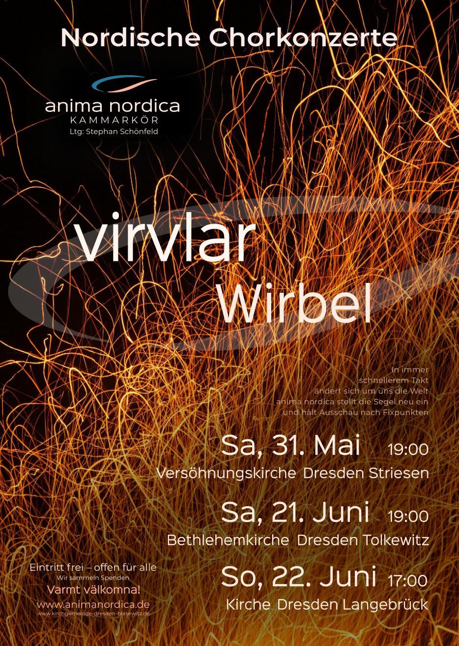 Virvlar – Wirbel - Konzertplakat
