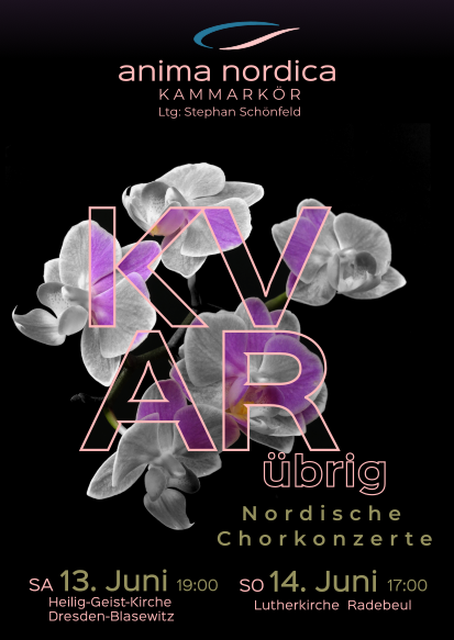 KVAR – übrig, verbleibend - Konzertplakat